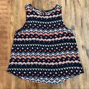 Colorful sleeveless top